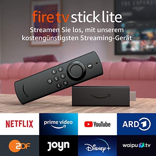 Fire TV Stick Lite mit Alexa Sprachfernbedienung Lite ohne TV Steuerungstasten HD Streaminggeraet 2020